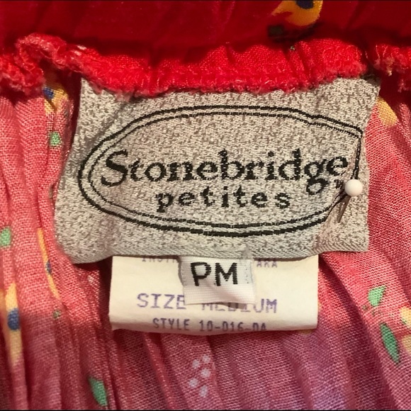 This s is a red broom skirt that is in like new condition. - Picture 3 of 3